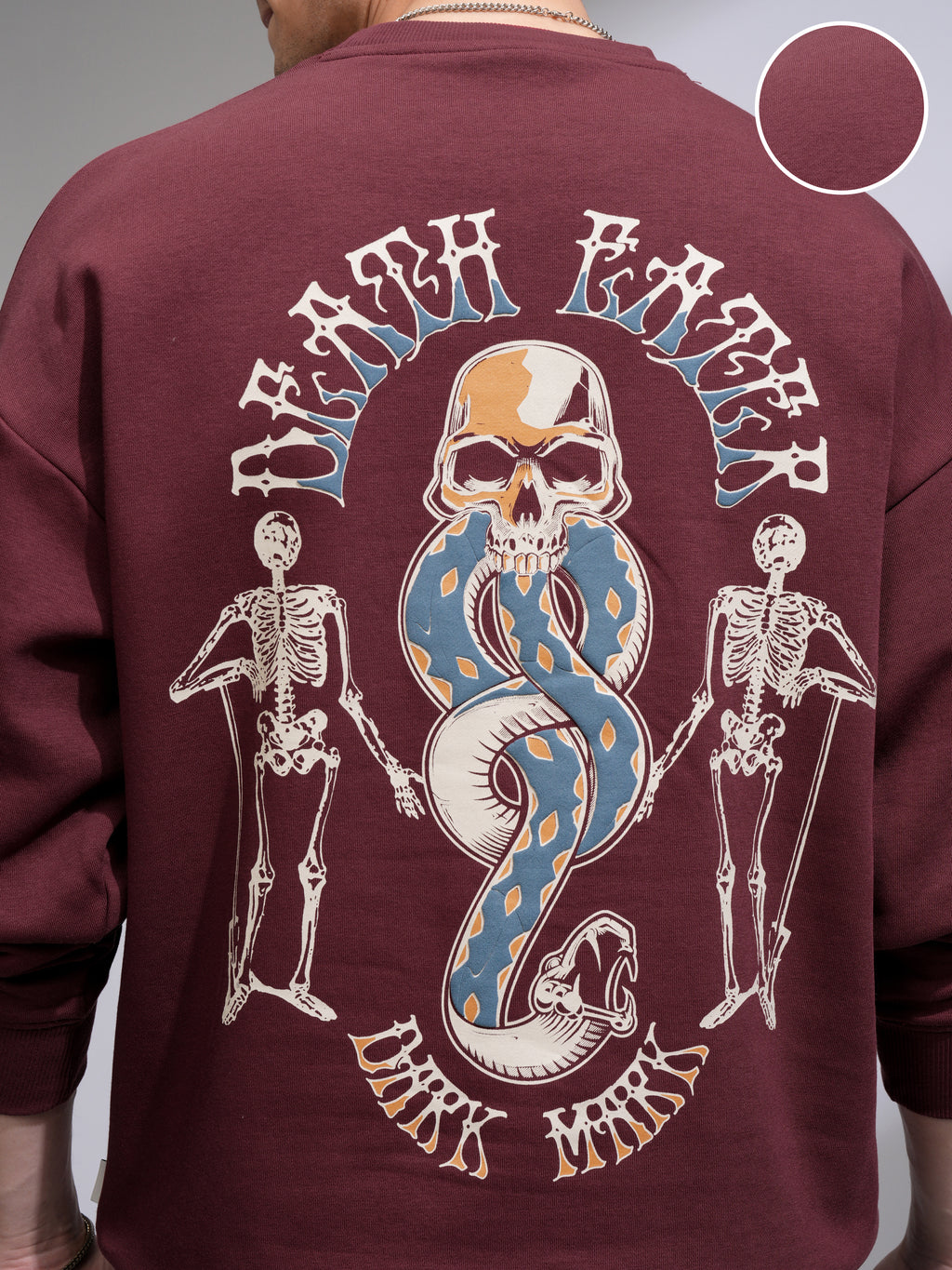 WB By Highlander Men Maroon Harry Potter Round Neck Pullover Sweatshirt - Maroon - Image 5