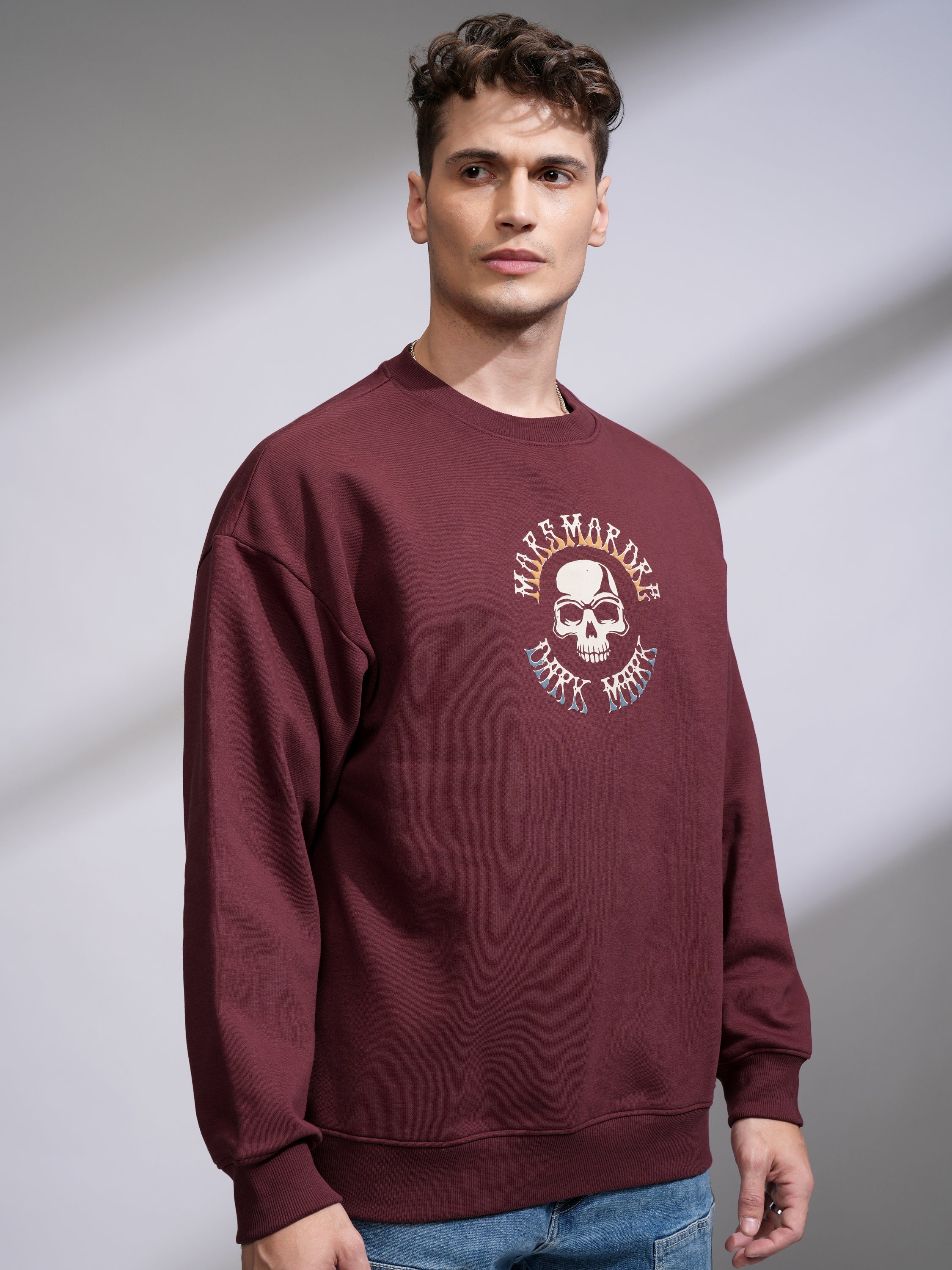 WB By Highlander Men Maroon Harry Potter Round Neck Pullover Sweatshirt - Maroon - Image 6