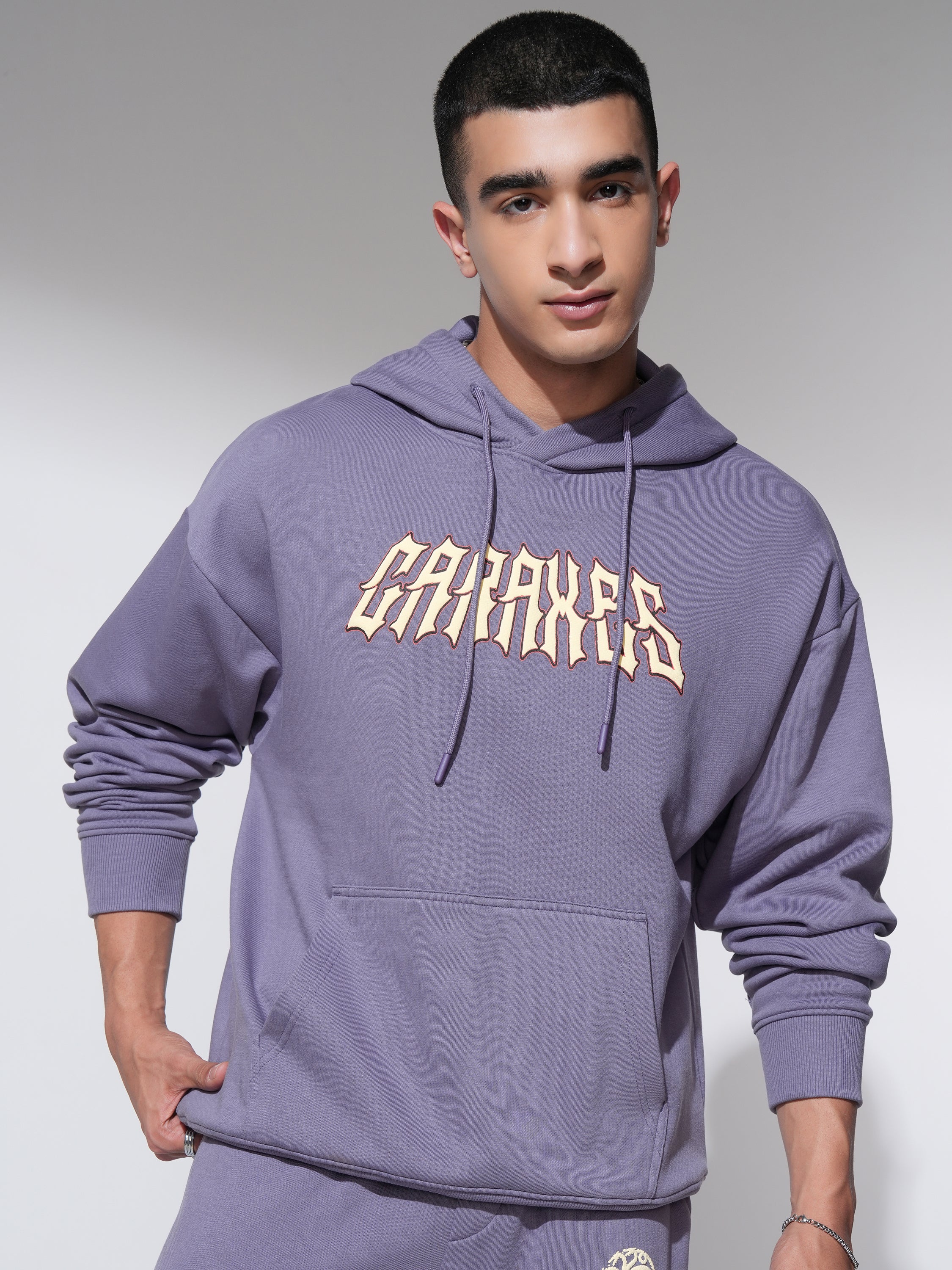 WB By Highlander Men Purple Game Of Thrones Hooded Pullover Sweatshirt - Purple - Image 3