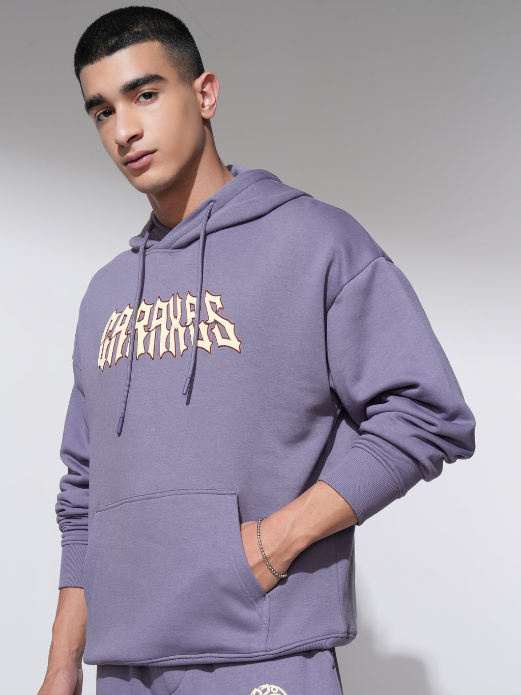 WB By Highlander Men Purple Game Of Thrones Hooded Pullover Sweatshirt - Purple - Image 4