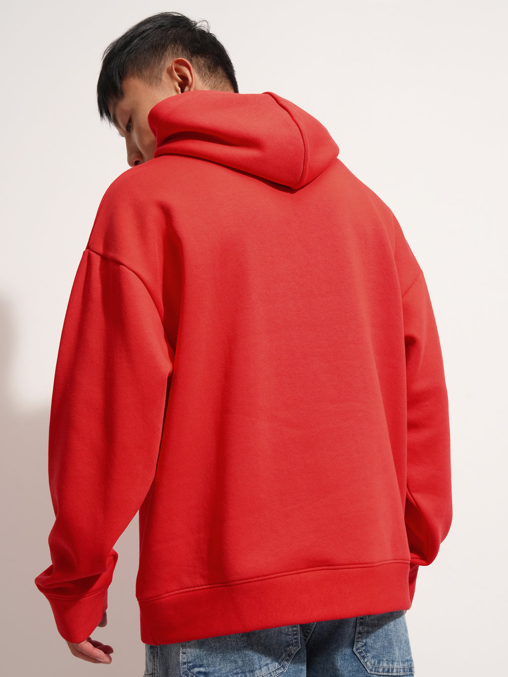 DC By Highlander Men Red Batman Hooded Pullover Sweatshirt - Red - Image 3