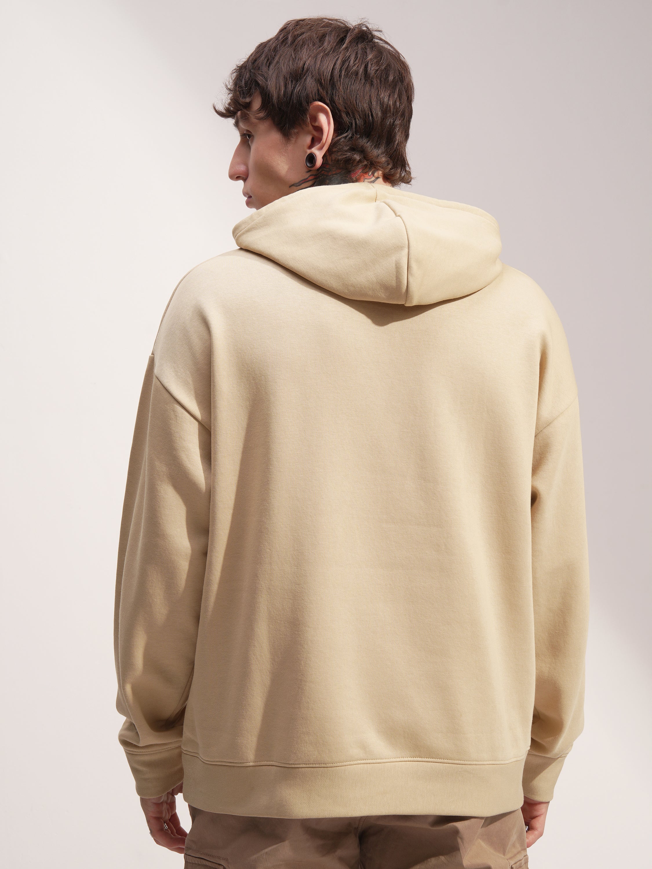 WB By Highlander Men Brown Flingstone Hooded Pullover Sweatshirt - Brown - Image 3