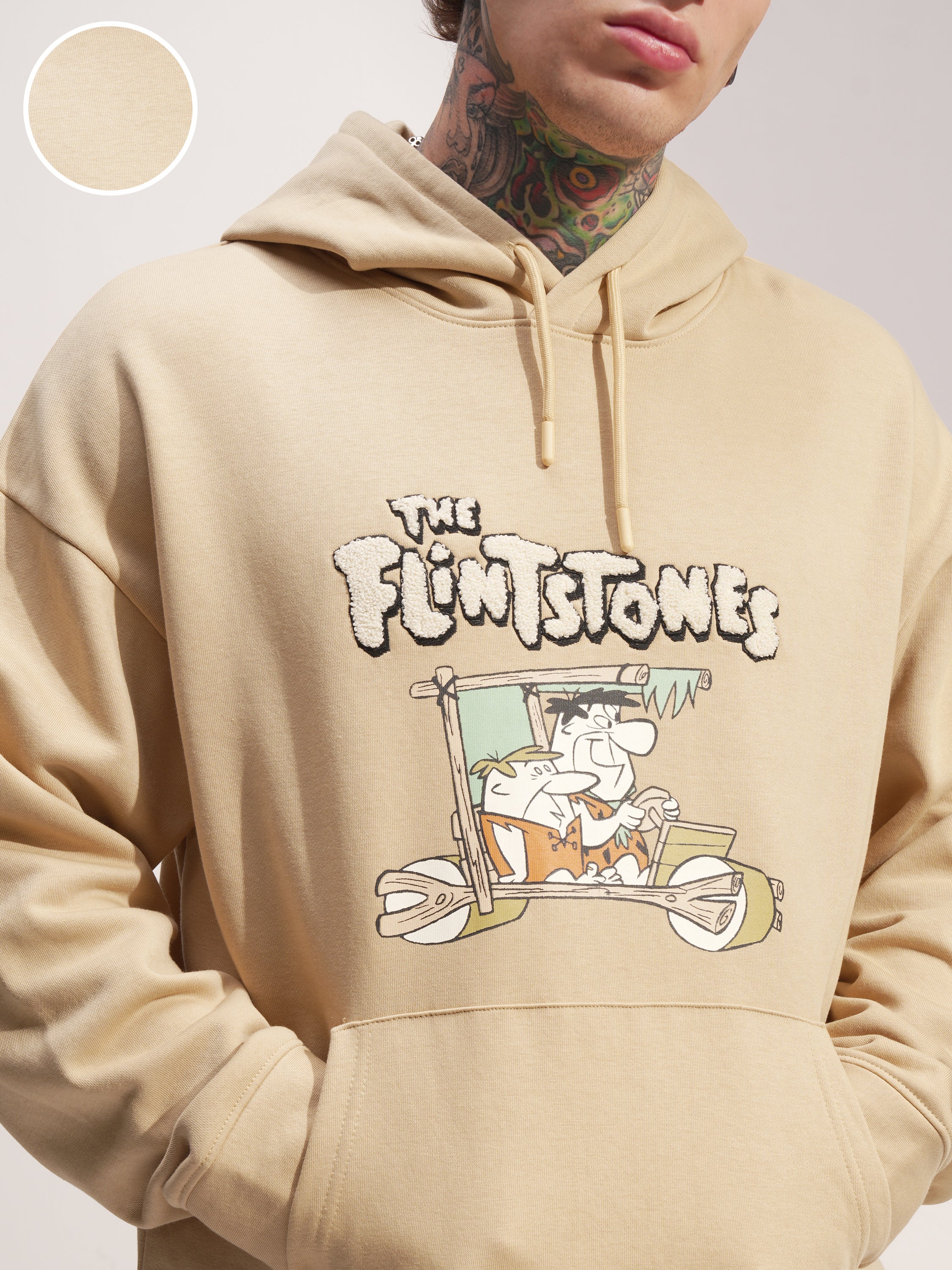 WB By Highlander Men Brown Flingstone Hooded Pullover Sweatshirt - Brown - Image 5