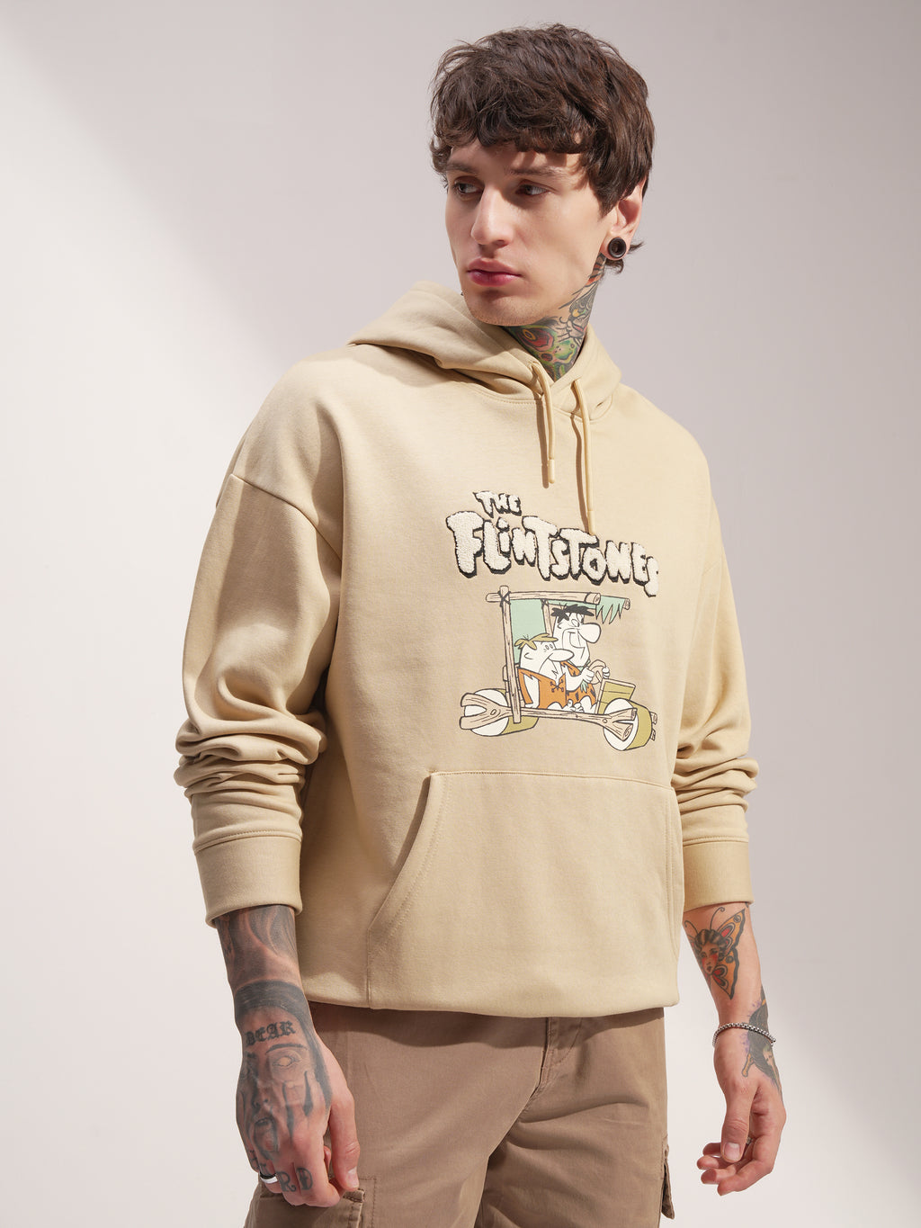 WB By Highlander Men Brown Flingstone Hooded Pullover Sweatshirt - Brown - Image 6