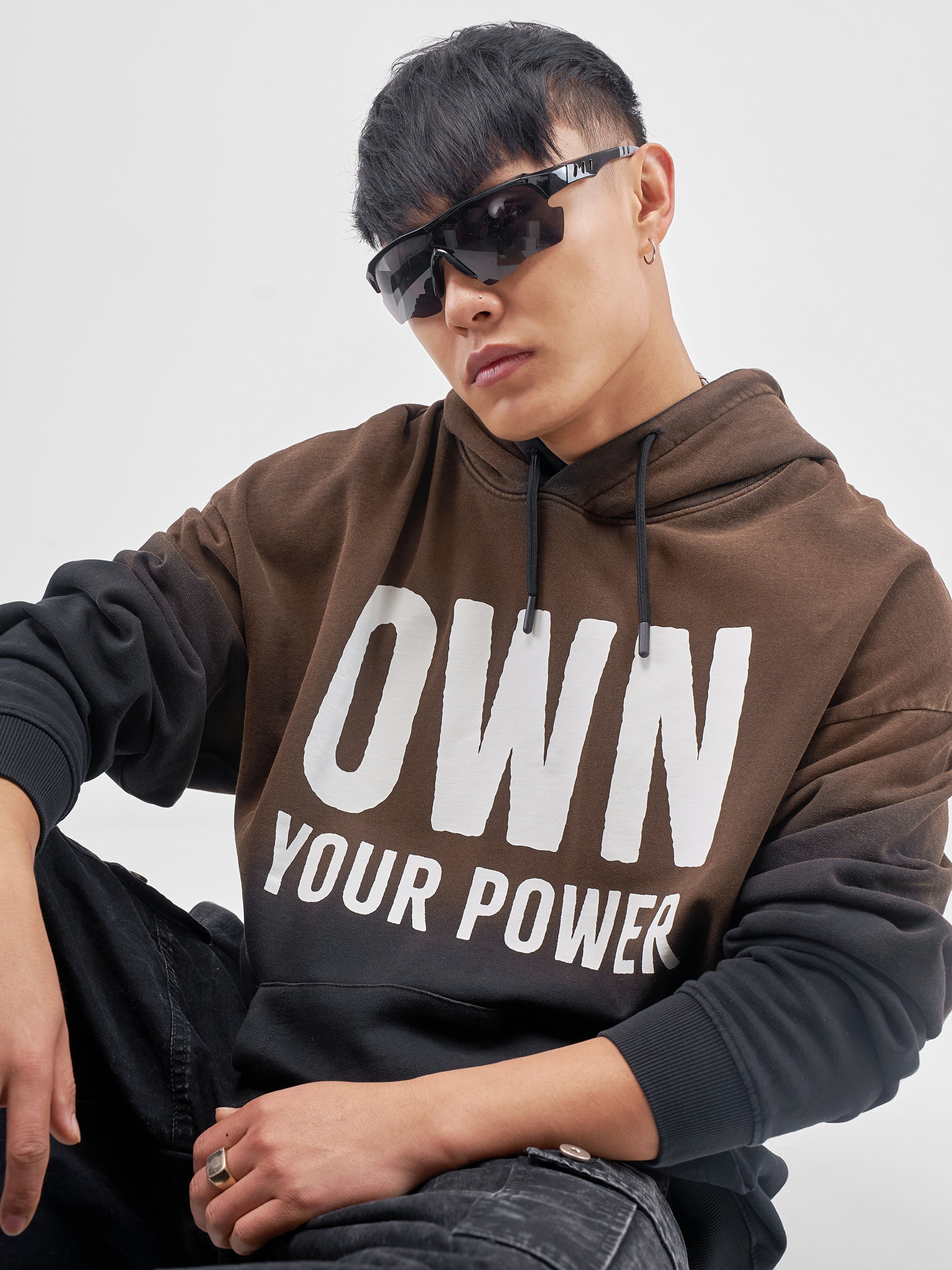 DC By Highlander Men Black Batman Hooded Pullover Sweatshirt - Black - Image 2