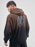 DC By Highlander Men Black Batman Hooded Pullover Sweatshirt - Black - Image 1