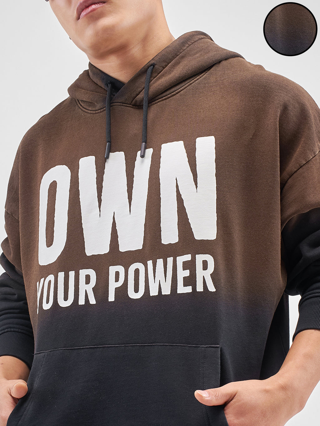 DC By Highlander Men Black Batman Hooded Pullover Sweatshirt - Black - Image 5