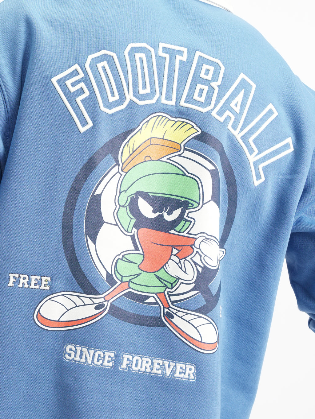 WB By Highlander Men Blue Looney Tunes Shirt Collar Pullover Sweatshirt - Blue - Image 7