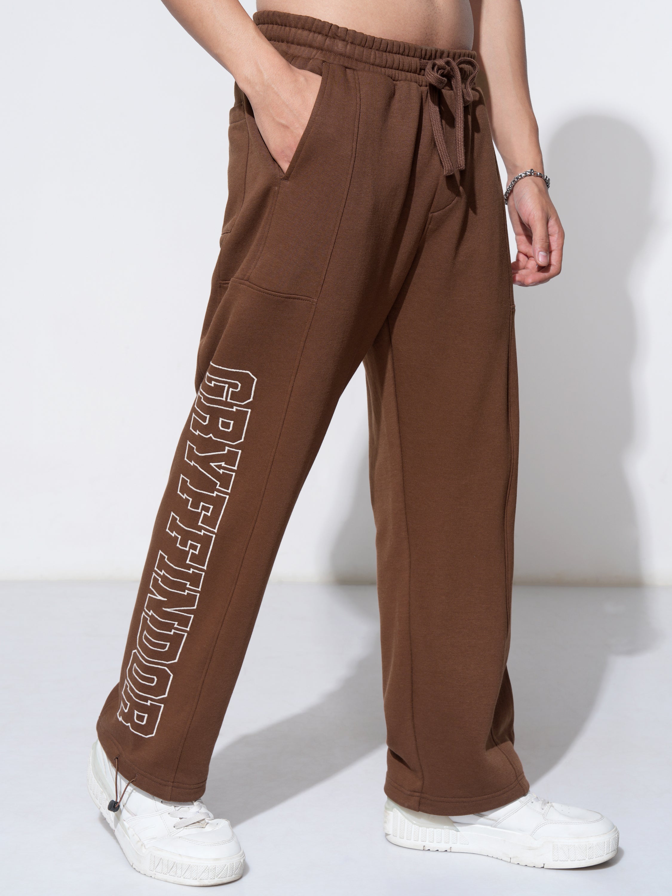 WB By Highlander Men Brown Harry Potter Straight Fit Printed Track Pants - Brown - Image 6