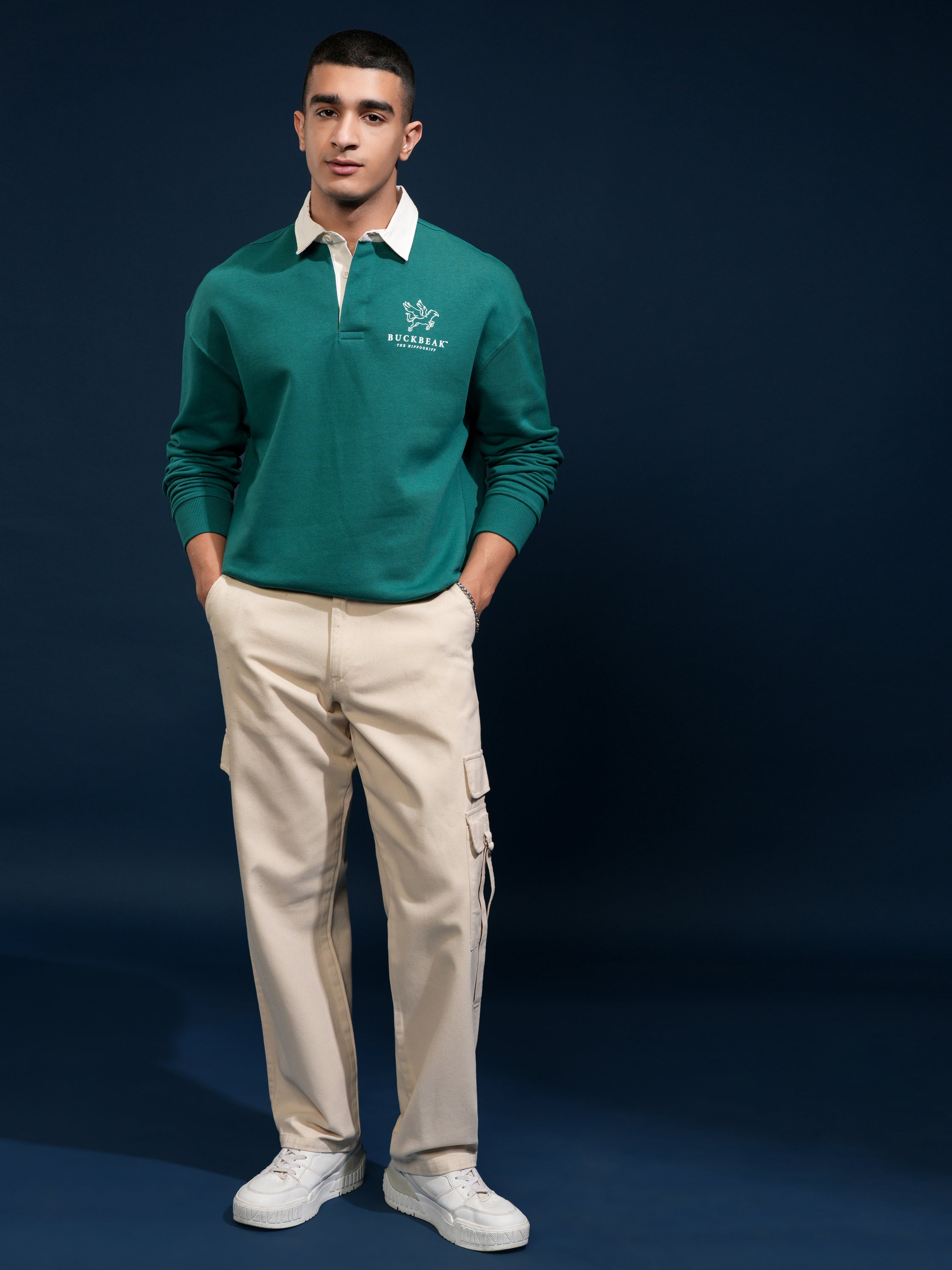 WB By Highlander Men Green Harry Potter Printed Polo Collar T-Shirt - Green - Image 2