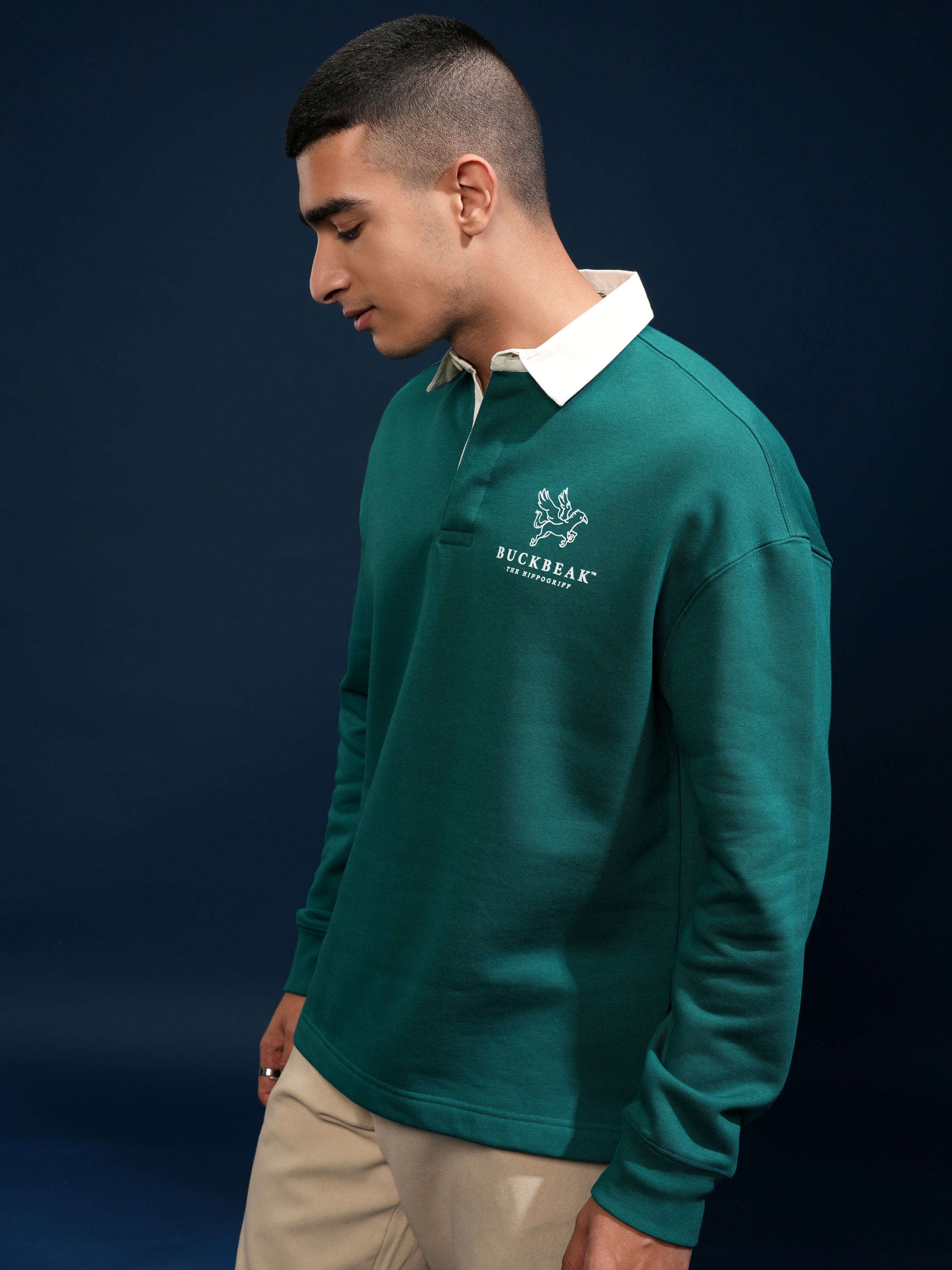 WB By Highlander Men Green Harry Potter Printed Polo Collar T-Shirt - Green - Image 4