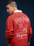 WB By Highlander Men Red Harry Potter Printed Polo Collar T-Shirt - Red - Image 1