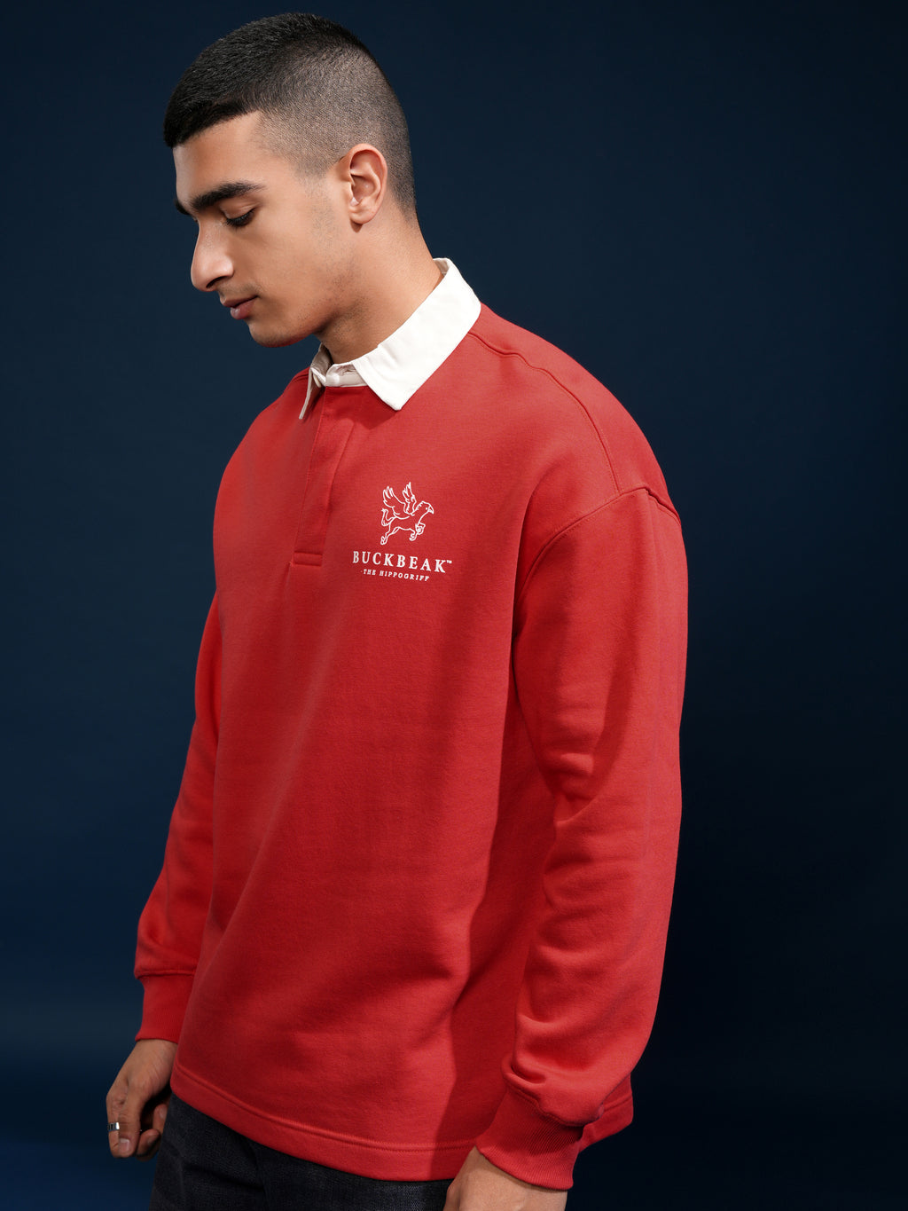 WB By Highlander Men Red Harry Potter Printed Polo Collar T-Shirt - Red - Image 4