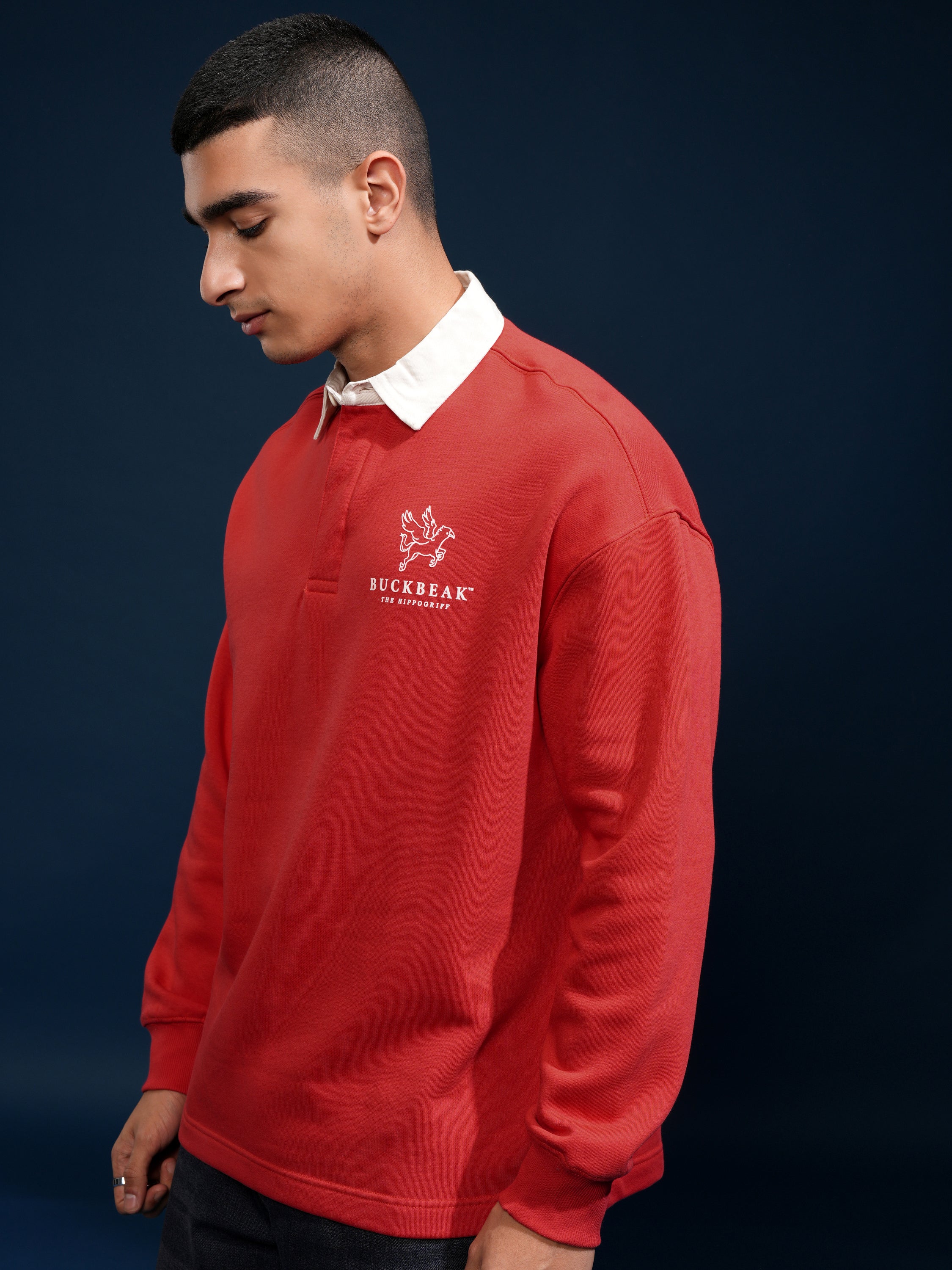 WB By Highlander Men Red Harry Potter Printed Polo Collar T-Shirt - Red - Image 4