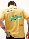 WB By Highlander Men Yellow Rick And Morty Printed Round Neck T-Shirt - Yellow - Image 1