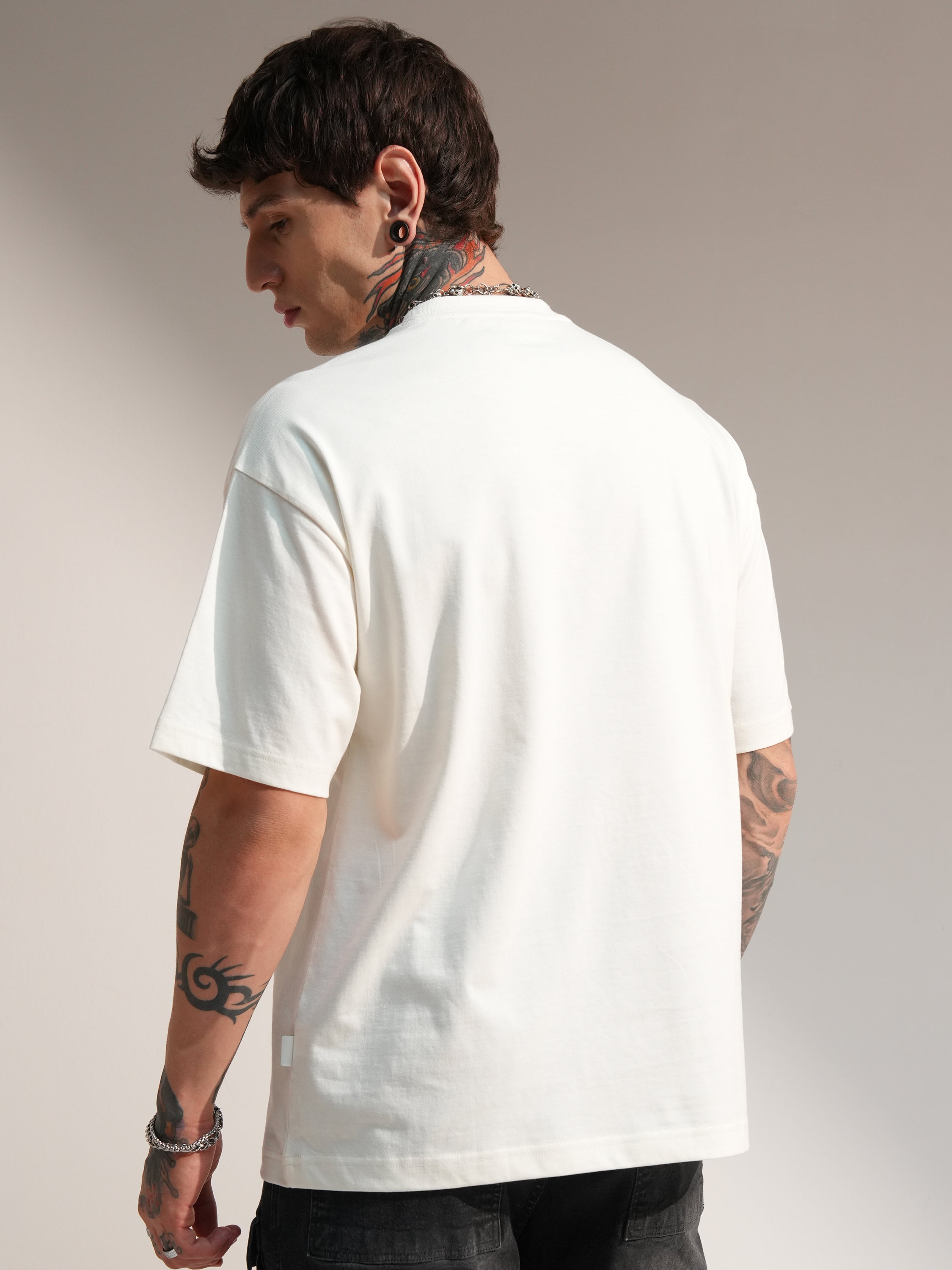 WB By Highlander Men Off White Scooby Doo Printed Round Neck T-Shirt - Off White - Image 3
