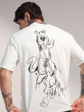 WB By Highlander Men Off White Scooby Doo Printed Round Neck T-Shirt - Off White - Image 1