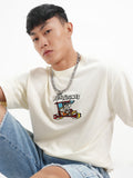 WB By Highlander Men Off White Flintstones Printed Round Neck T-Shirt - Off White - Image 1