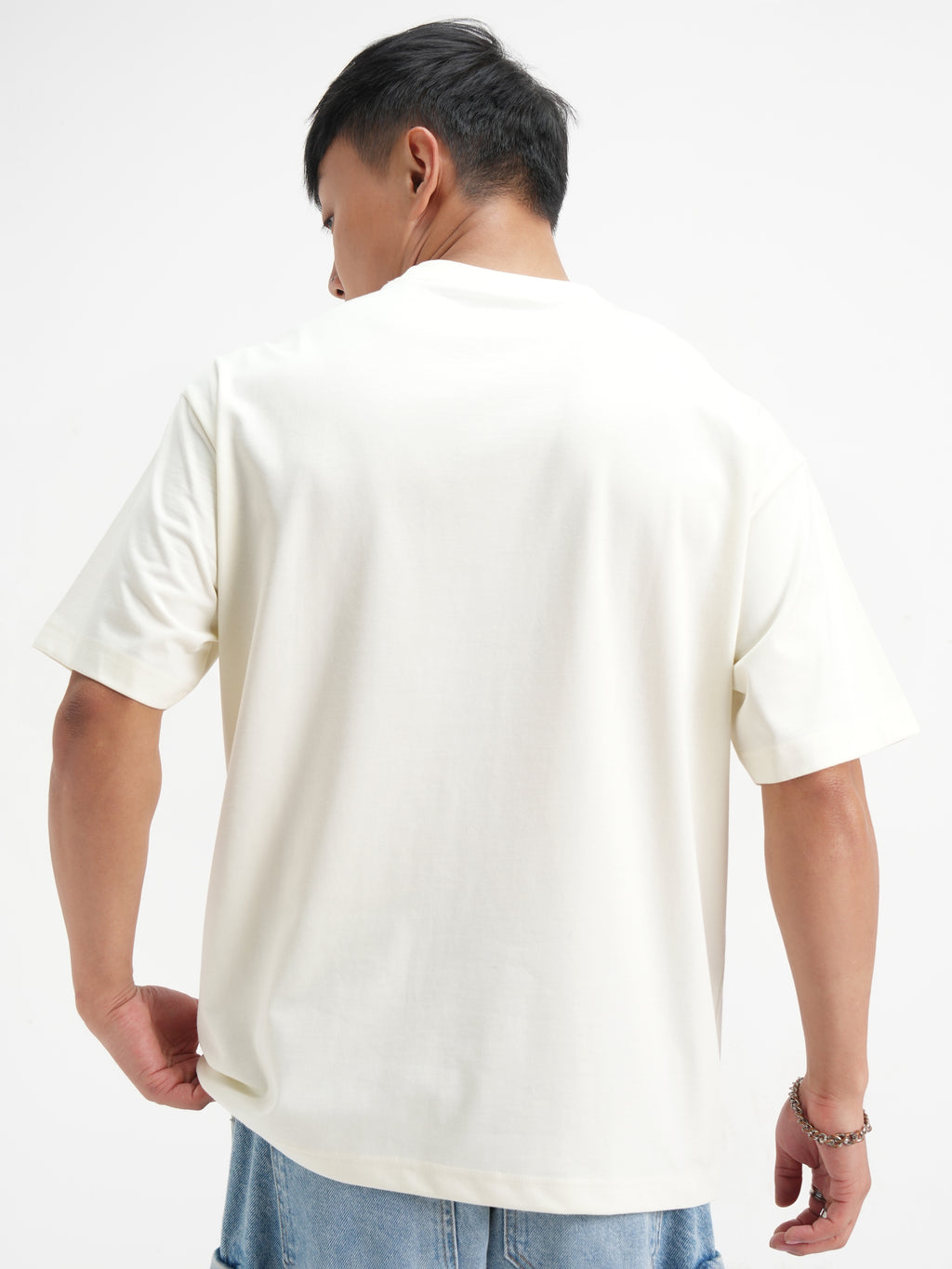 WB By Highlander Men Off White Flintstones Printed Round Neck T-Shirt - Off White - Image 3