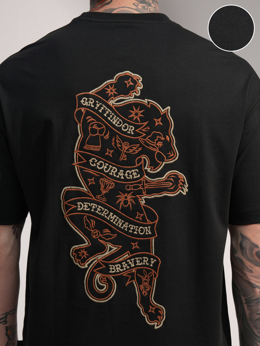 WB By Highlander Men Black Harry Potter Printed Round Neck T-Shirt - Black - Image 5