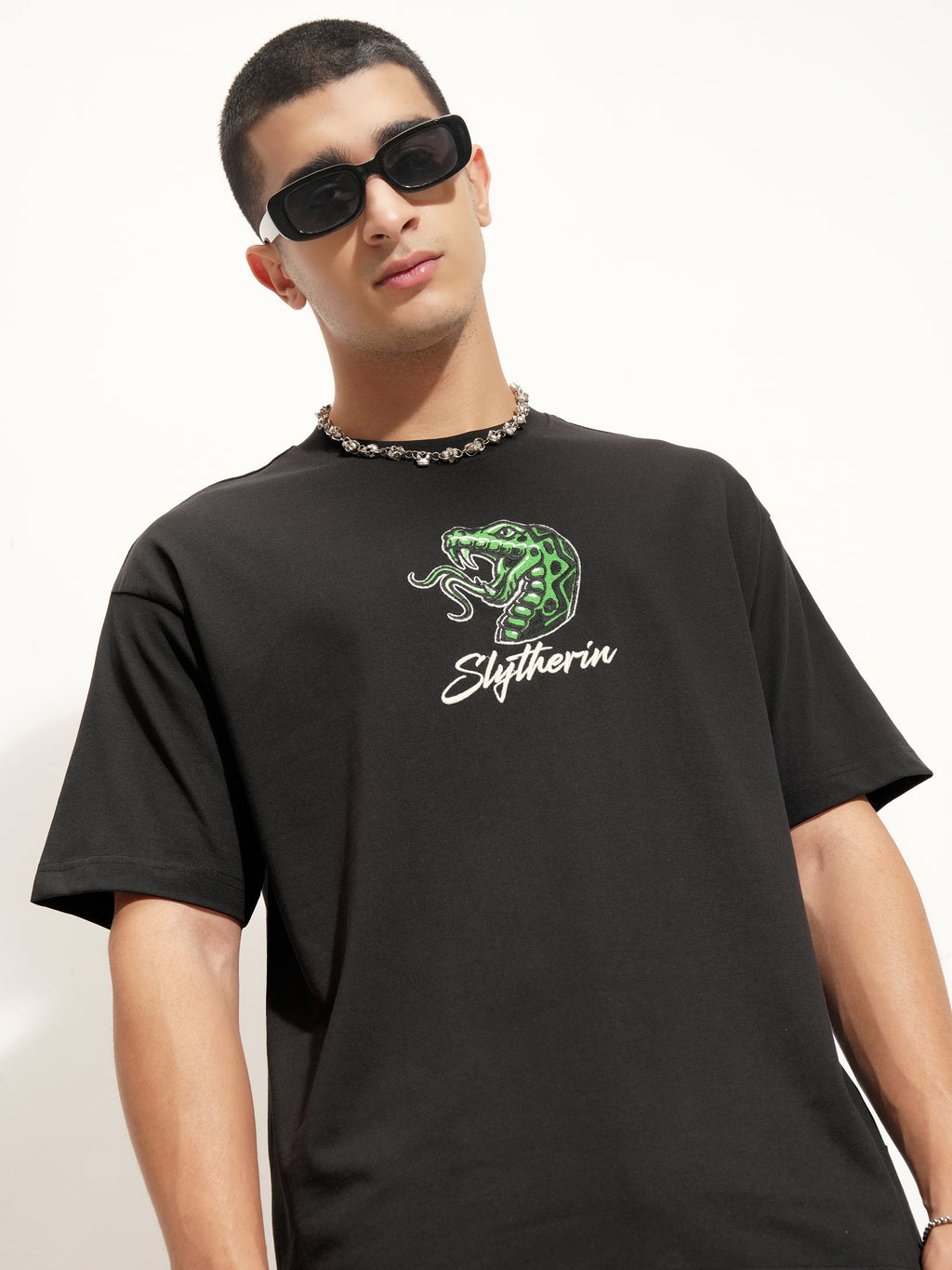 WB By Highlander Men Black Harry Potter Printed Round Neck T-Shirt - Black - Image 1