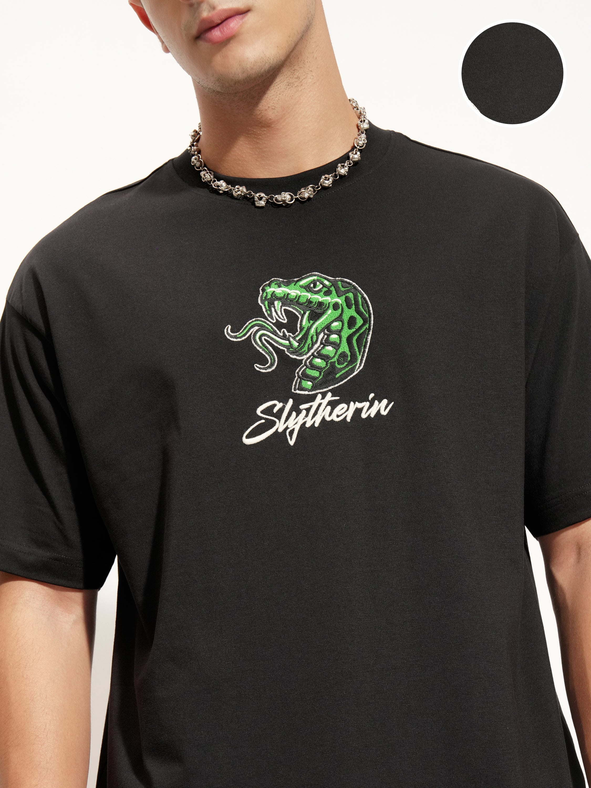 WB By Highlander Men Black Harry Potter Printed Round Neck T-Shirt - Black - Image 5