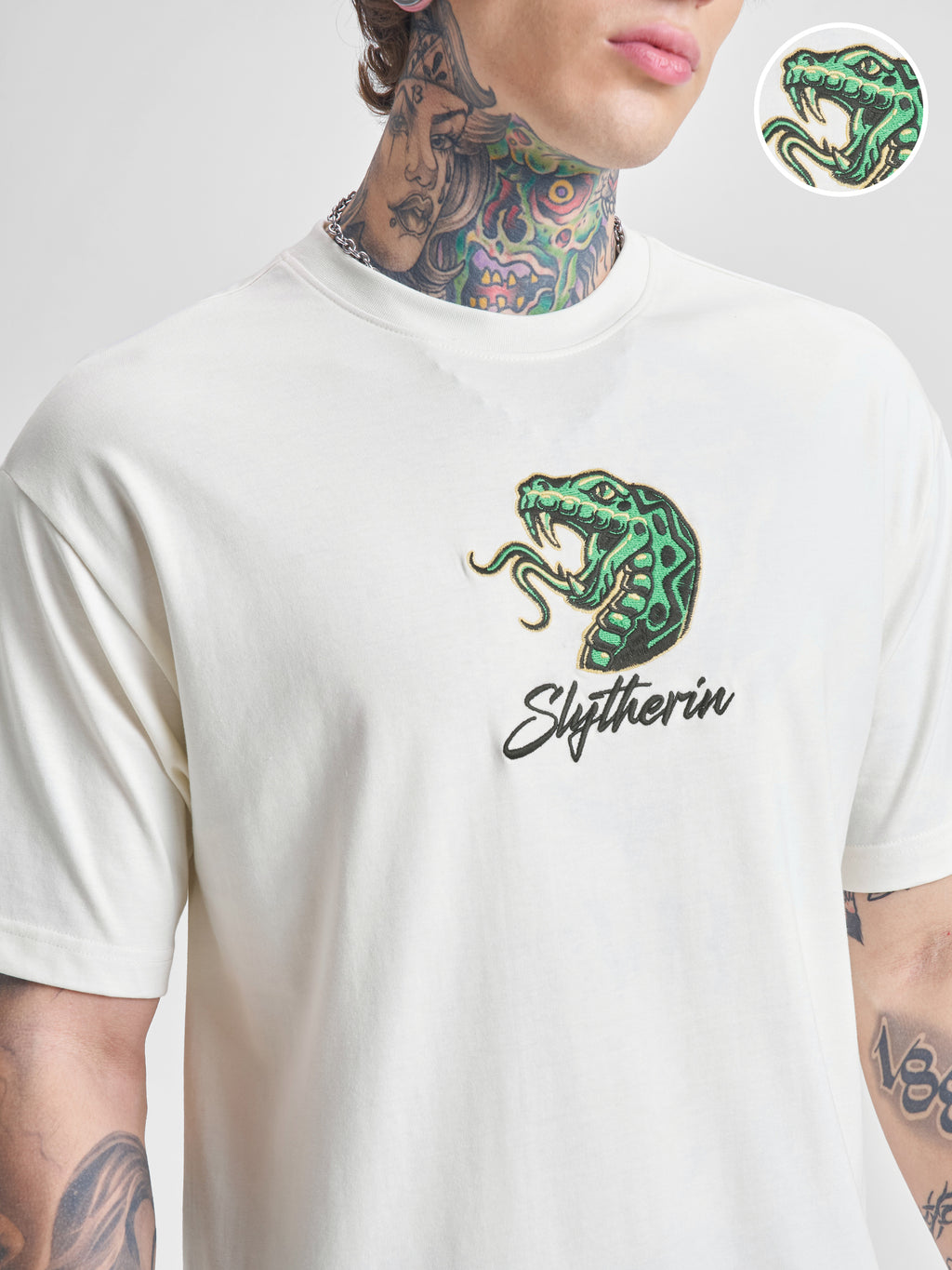 WB By Highlander Men Off White Harry Potter Printed Round Neck T-Shirt - Off White - Image 5
