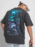 WB By Highlander Men Black Rick And Morty Printed Round Neck T-Shirt - Black - Image 1