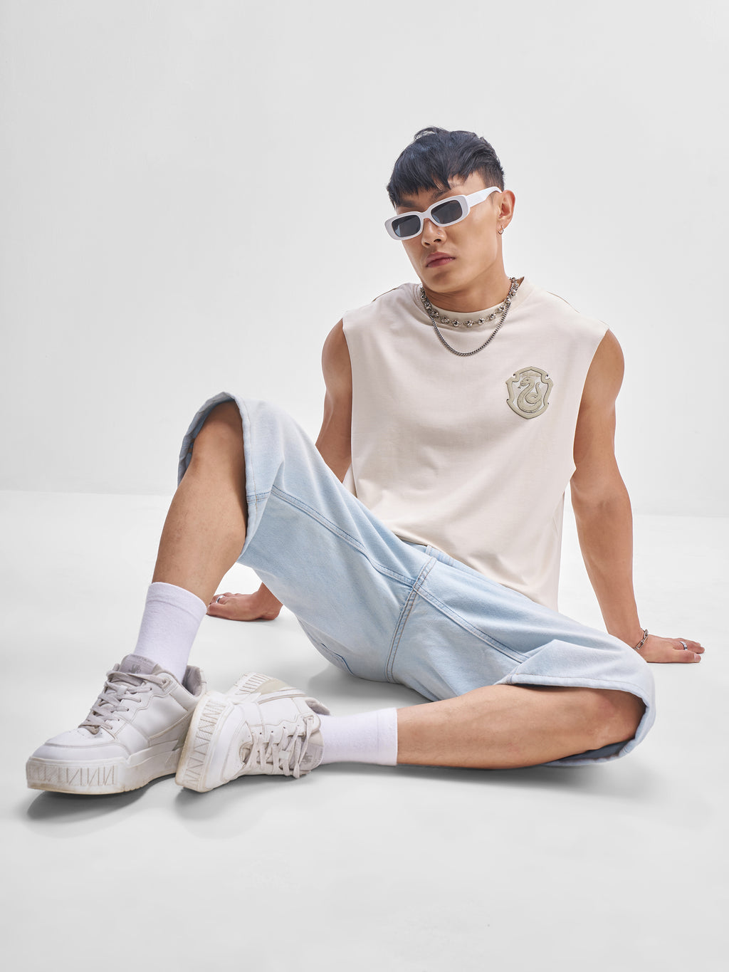 WB By Highlander Men Cream Harry Potter Slytherine Printed Round Neck T-Shirt - Cream - Image 4