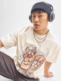 WB By Highlander Men Off White Scooby Doo Printed Round Neck T-Shirt - Off White - Image 1