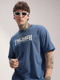 DC By Highlander Men Navy Blue Batman Printed Round Neck T-Shirt - Navy Blue - Image 1