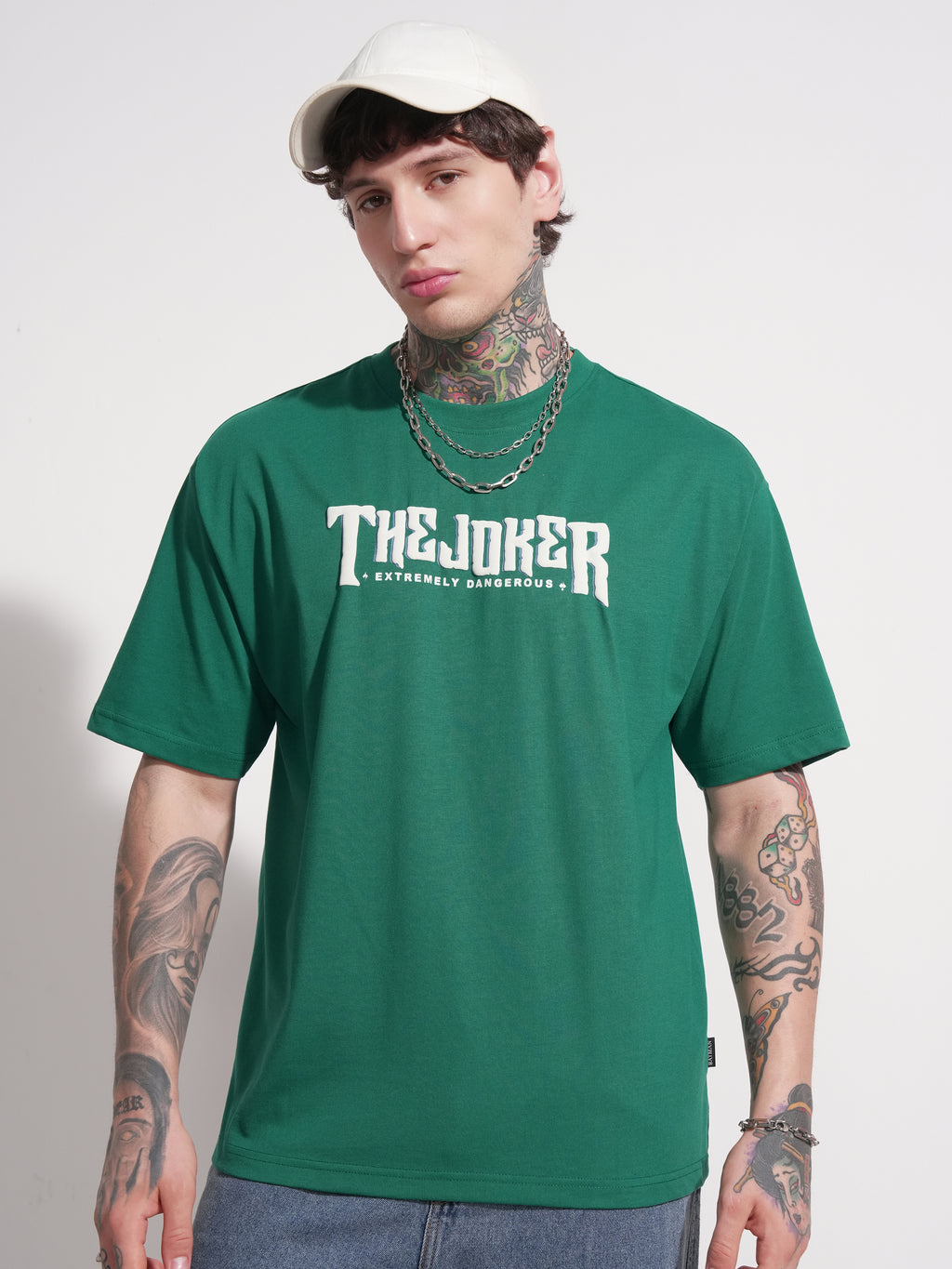 DC By Highlander Men Green Batman Printed Round Neck T-Shirt - Green - Image 4