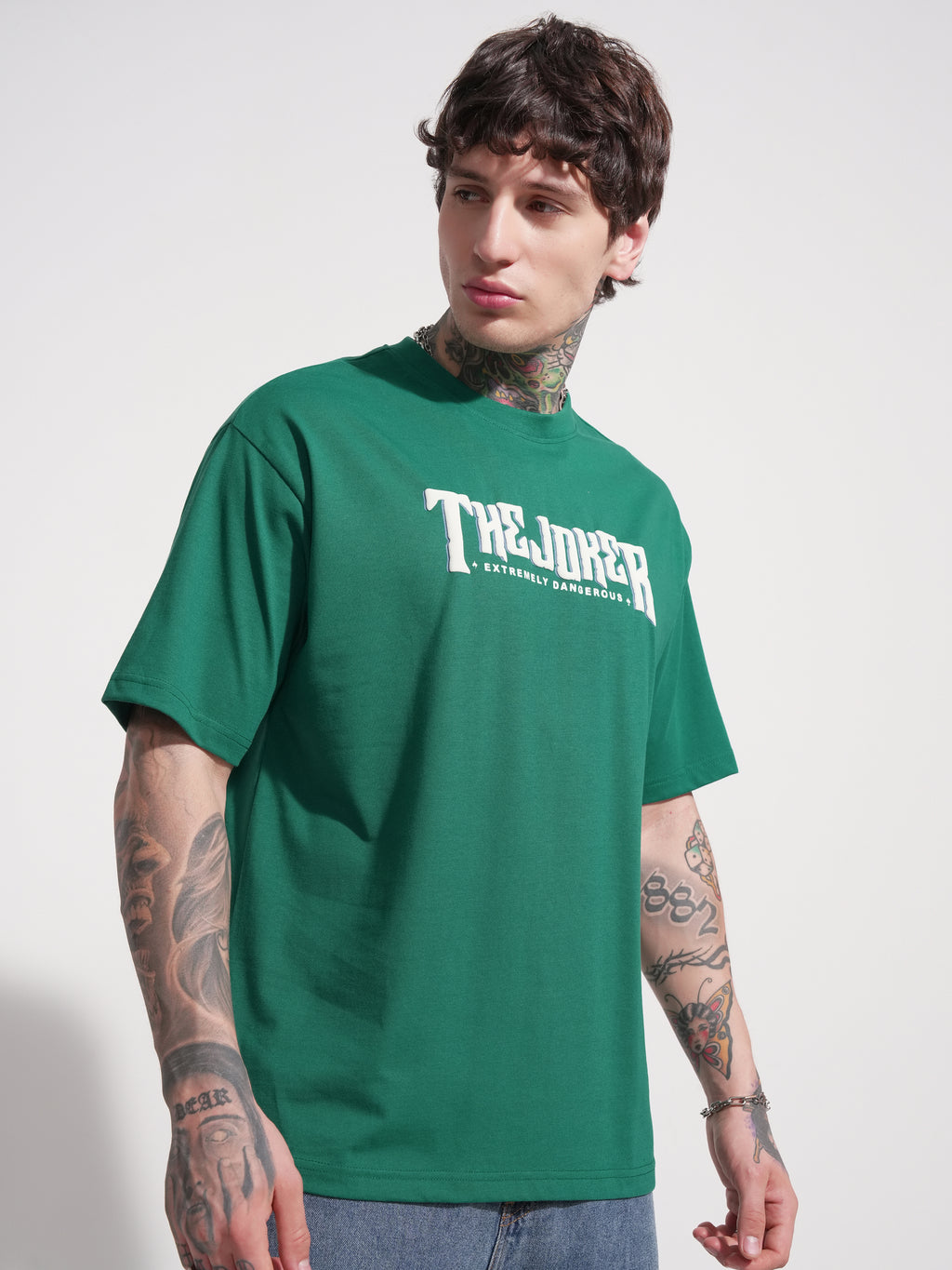 DC By Highlander Men Green Batman Printed Round Neck T-Shirt - Green - Image 6