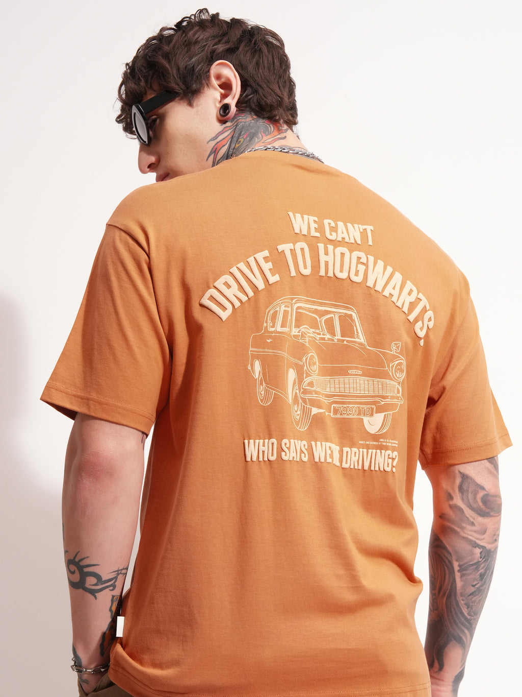 WB By Highlander Men Rust Harry Potter Printed Round Neck T-Shirt - Rust - Image 1