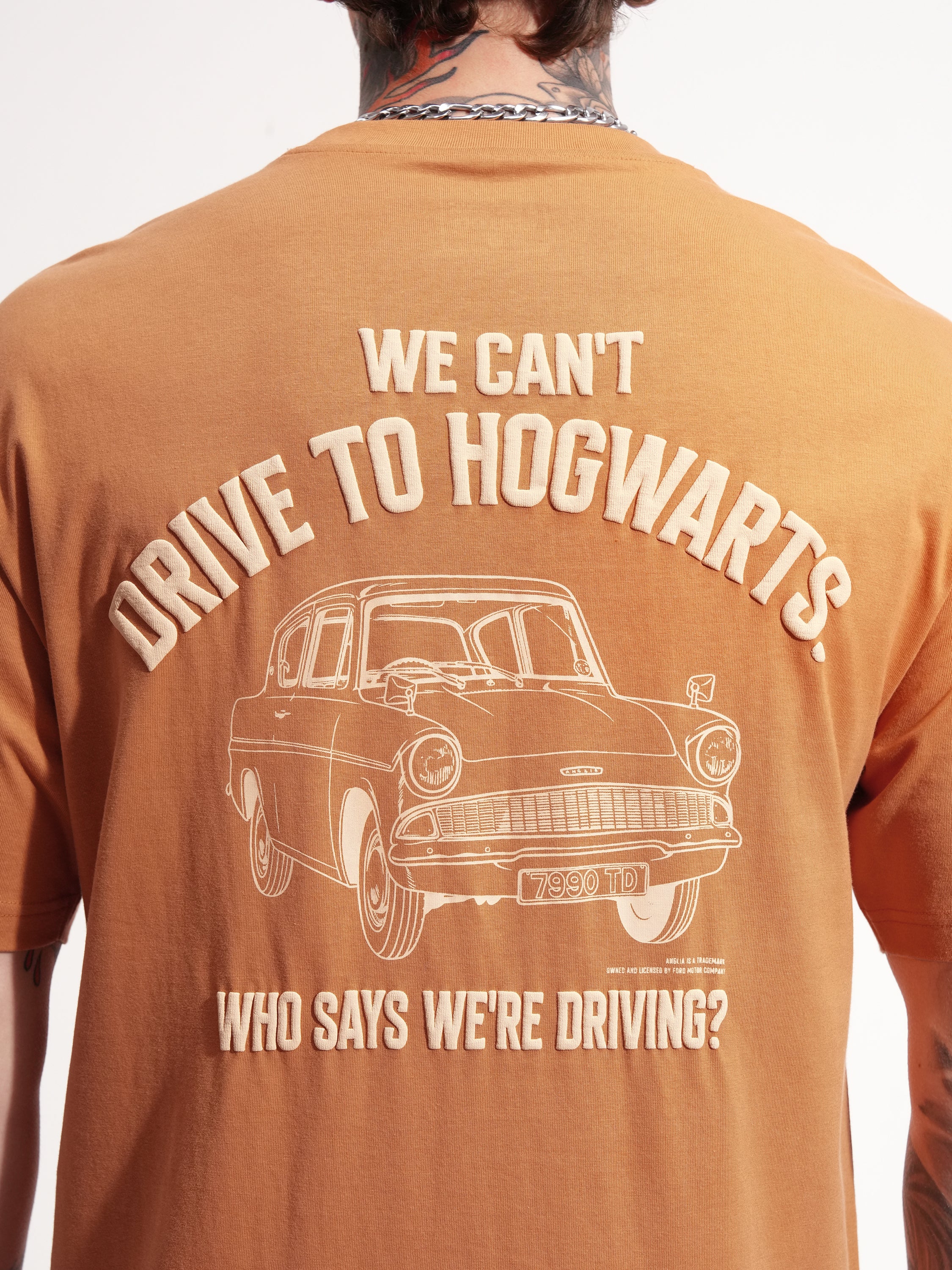 WB By Highlander Men Rust Harry Potter Printed Round Neck T-Shirt - Rust - Image 7