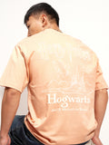 WB By Highlander Men Peach Harry Potter Printed Round Neck T-Shirt - Peach - Image 1
