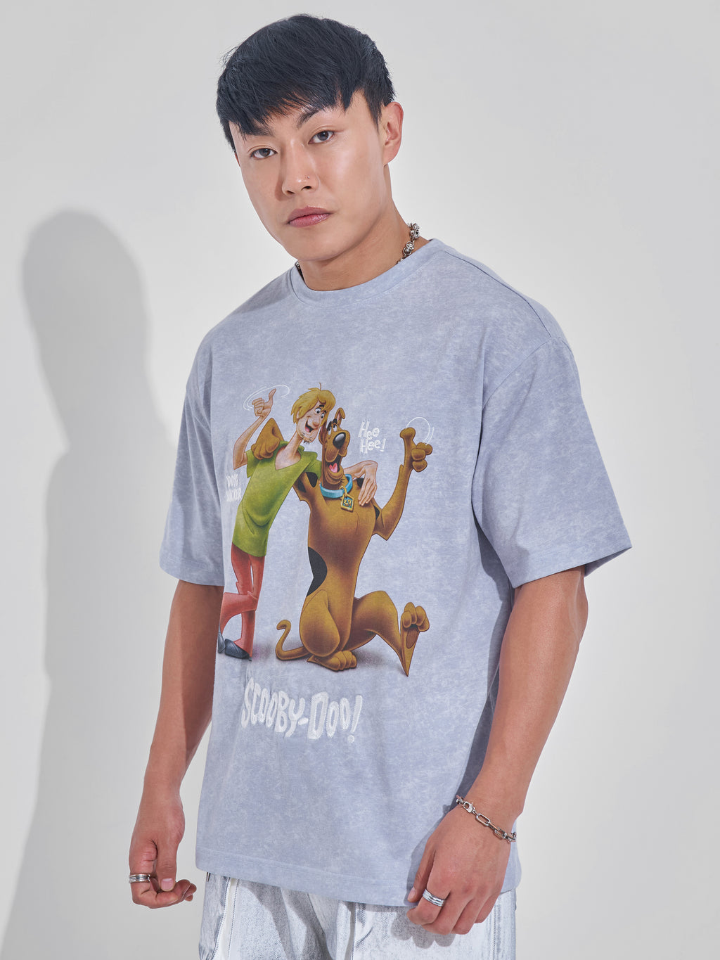 WB By Highlander Men Lavender Scooby Doo Printed Round Neck T-Shirt - Lavender - Image 4