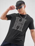 WB By Highlander Men Black Harry Potter Printed Round Neck Regular Fit T-Shirt - Black - Image 1