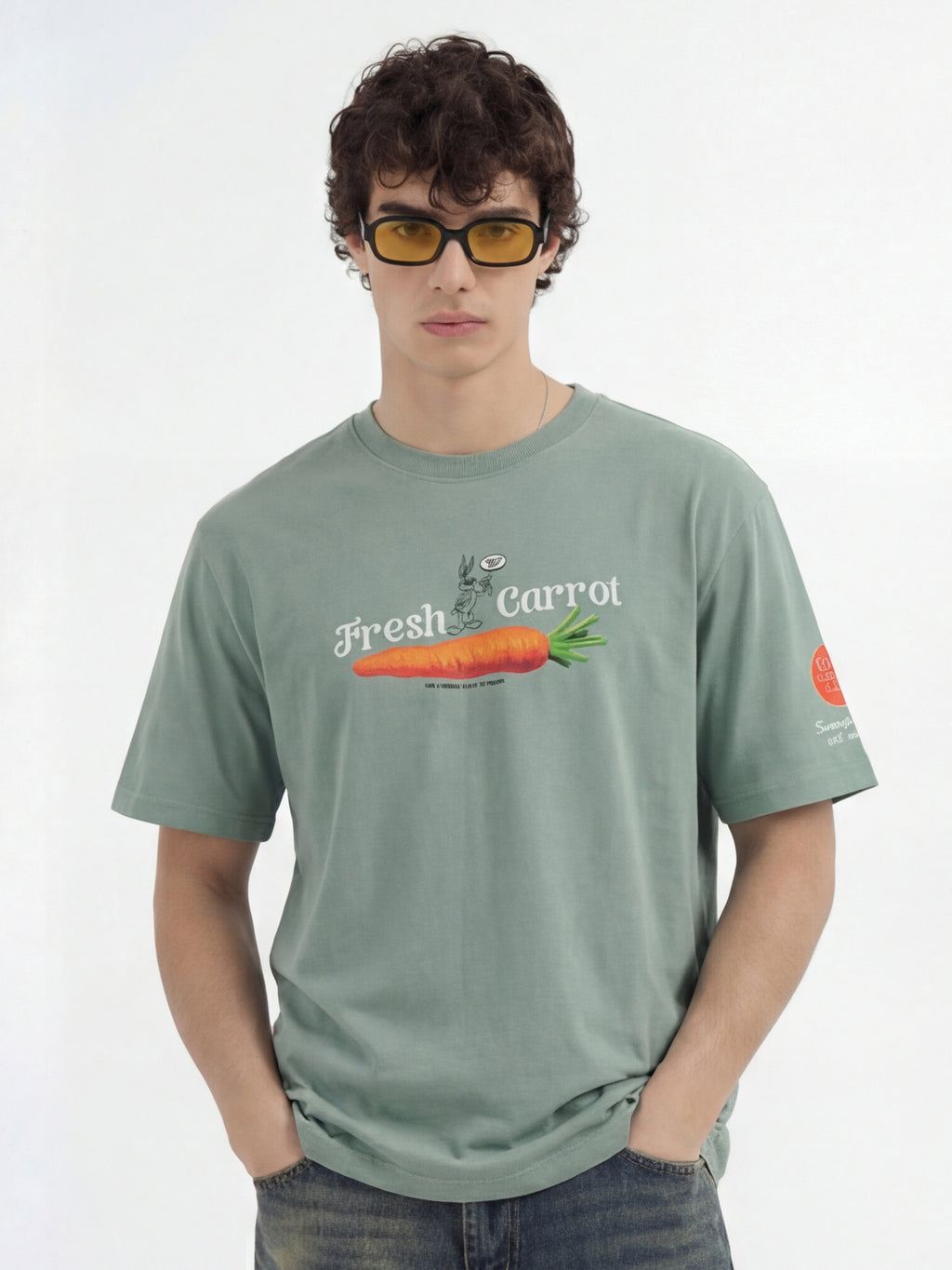 WB By Highlander Men Green Joker Printed Round Neck T-Shirt - Green - Image 5