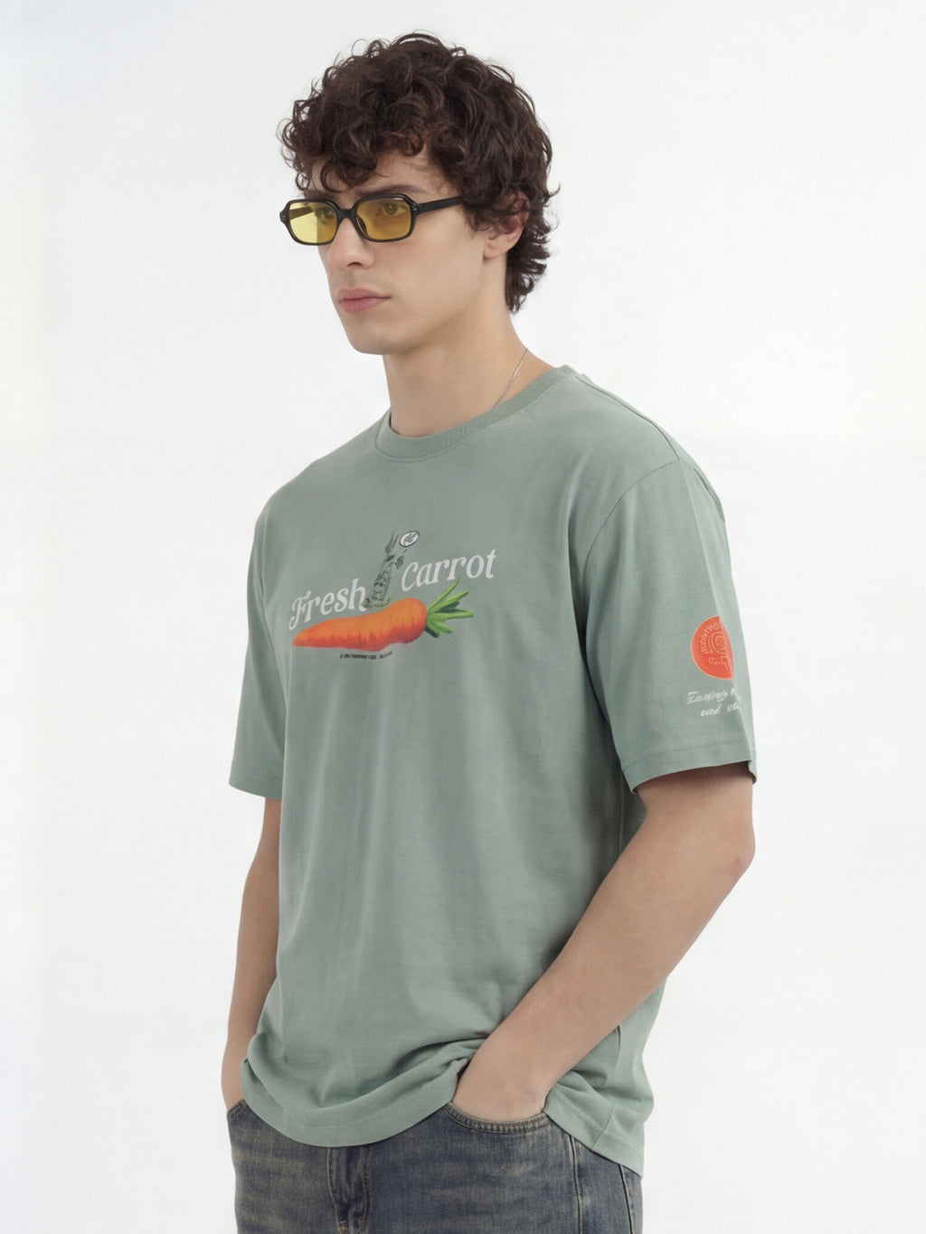 WB By Highlander Men Green Joker Printed Round Neck T-Shirt - Green - Image 6