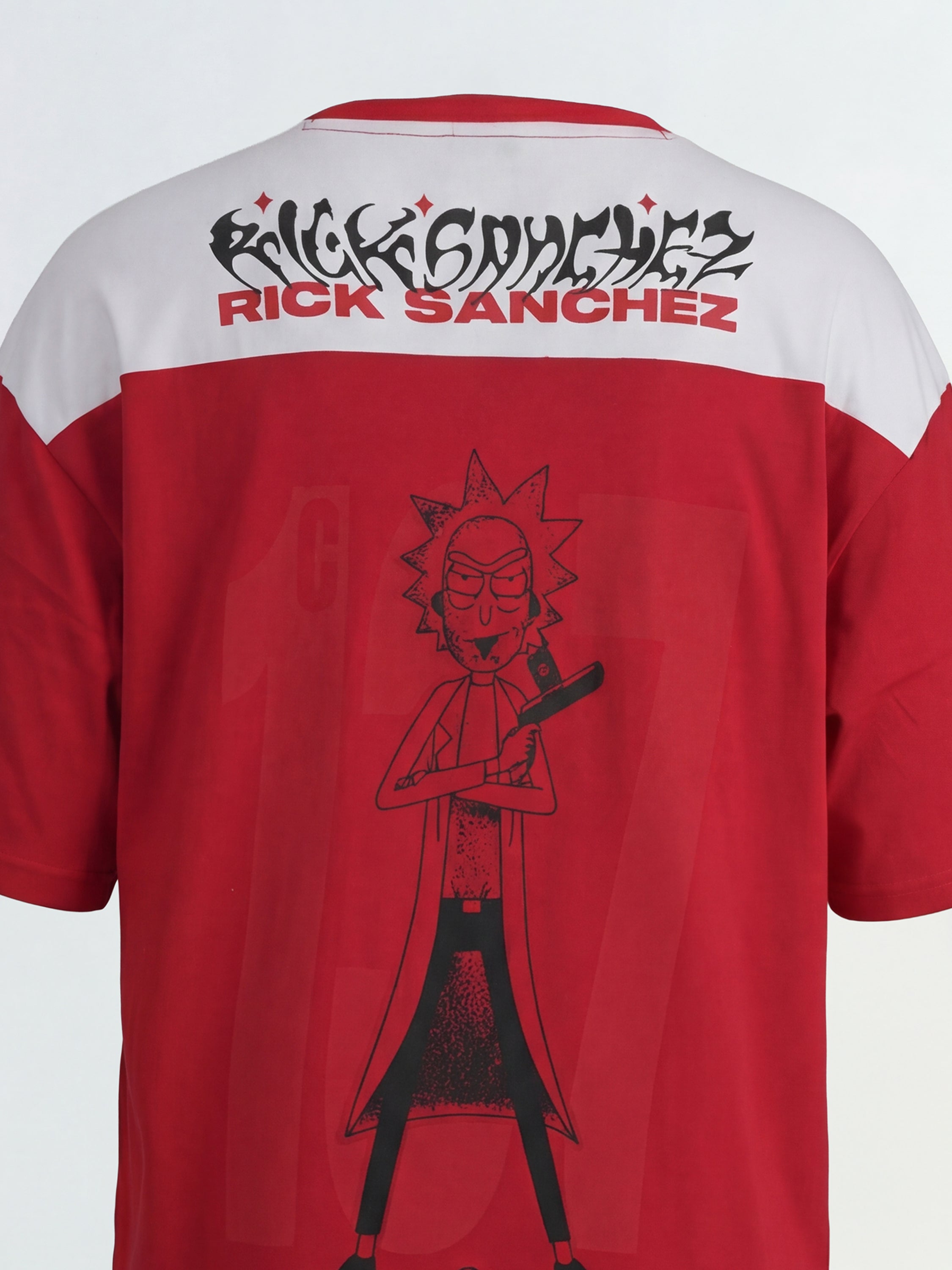 WB By Highlander Men Red Rick And Morty Printed Round Neck T-Shirt - Red - Image 1
