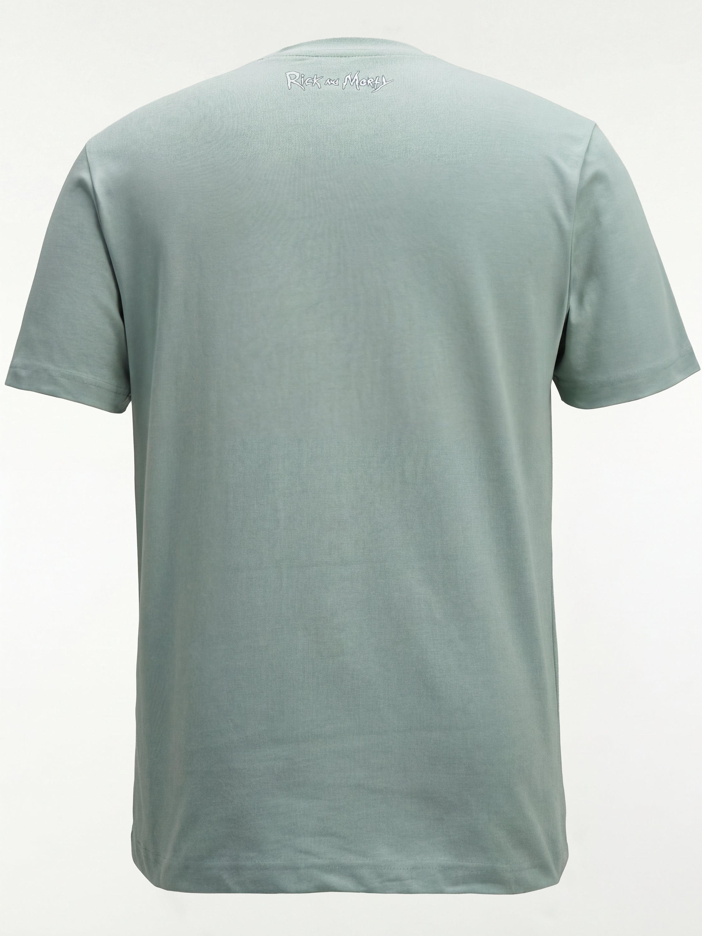 WB By Highlander Men Green Rick And Morty Printed Round Neck T-Shirt - Green - Image 2