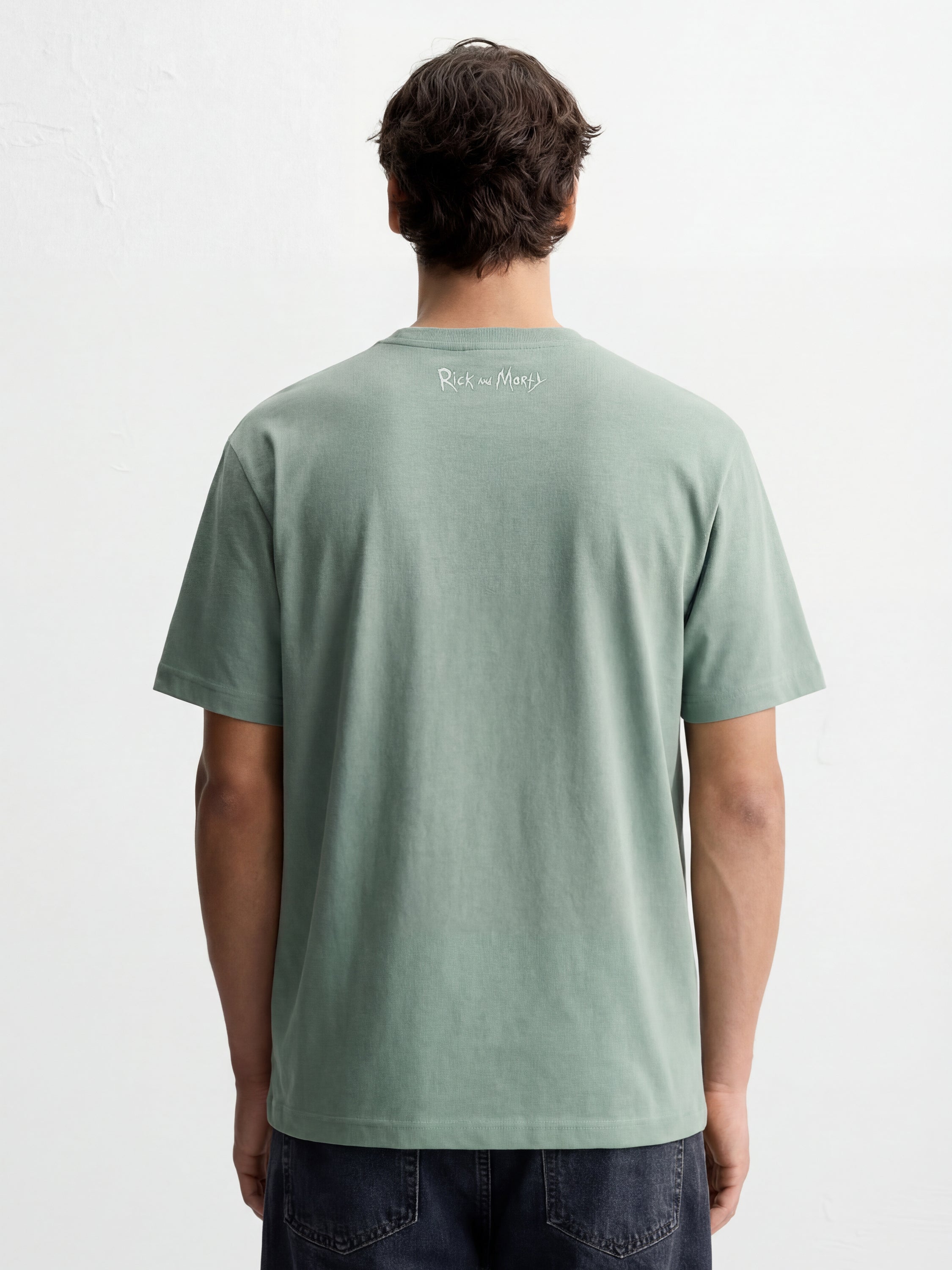 WB By Highlander Men Green Rick And Morty Printed Round Neck T-Shirt - Green - Image 6