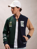 Ketch Men Green Printed Bomber Jacket - Green - Image 1