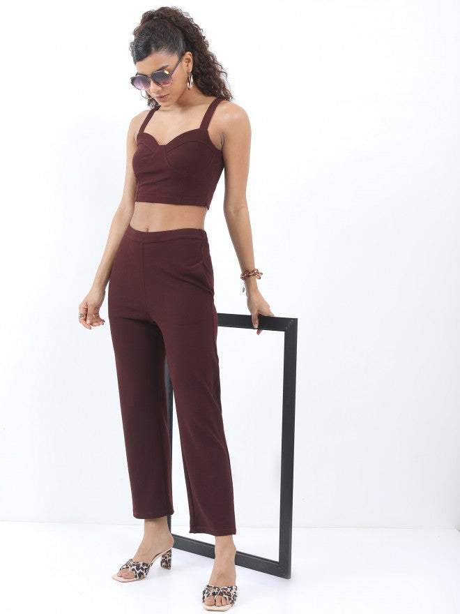 Ketch Women Winter Bloom Top With Trouser - Blue - Image 1
