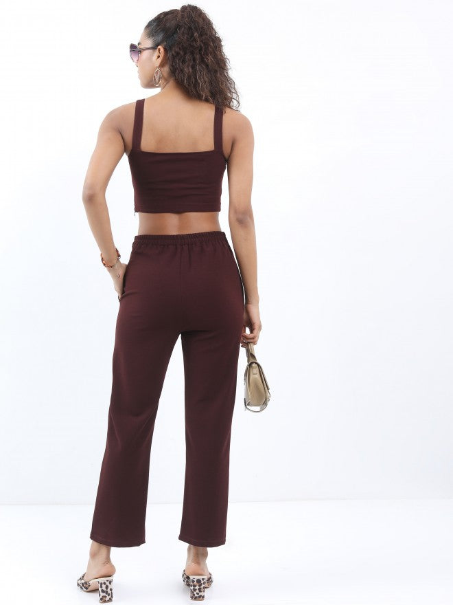 Ketch Women Winter Bloom Top With Trouser - Blue - Image 3