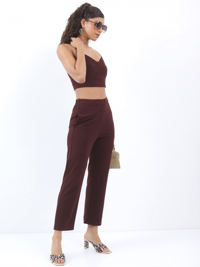 Ketch Women Winter Bloom Top With Trouser - Blue - Image 5