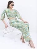 Ketch Women Green Top With Trouser - Green - Image 1