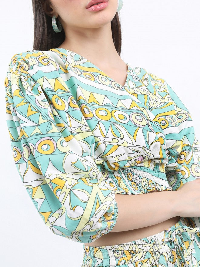Ketch Women Green Top With Trouser - Green - Image 5