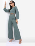 Ketch Women Green Top With Pant - Green - Image 1